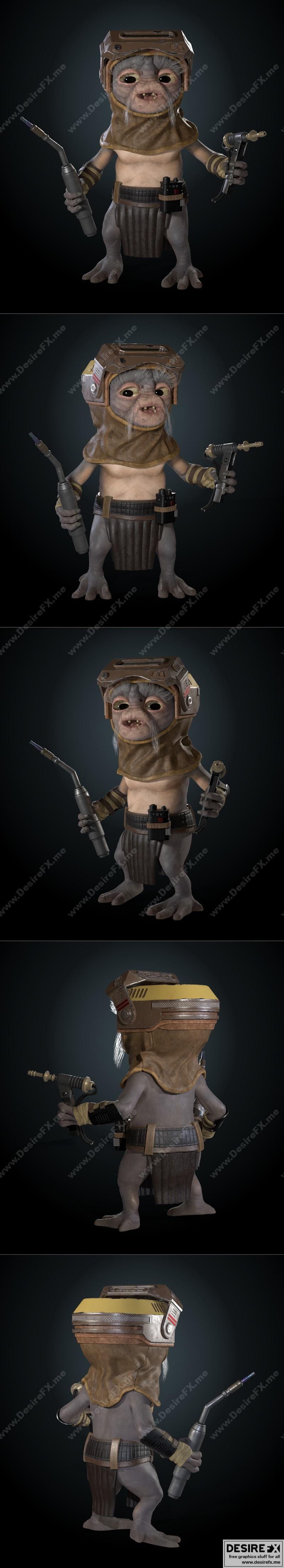 星球大战 3D打印模型|Babu Frik-Star Wars – 3D Print Model STL