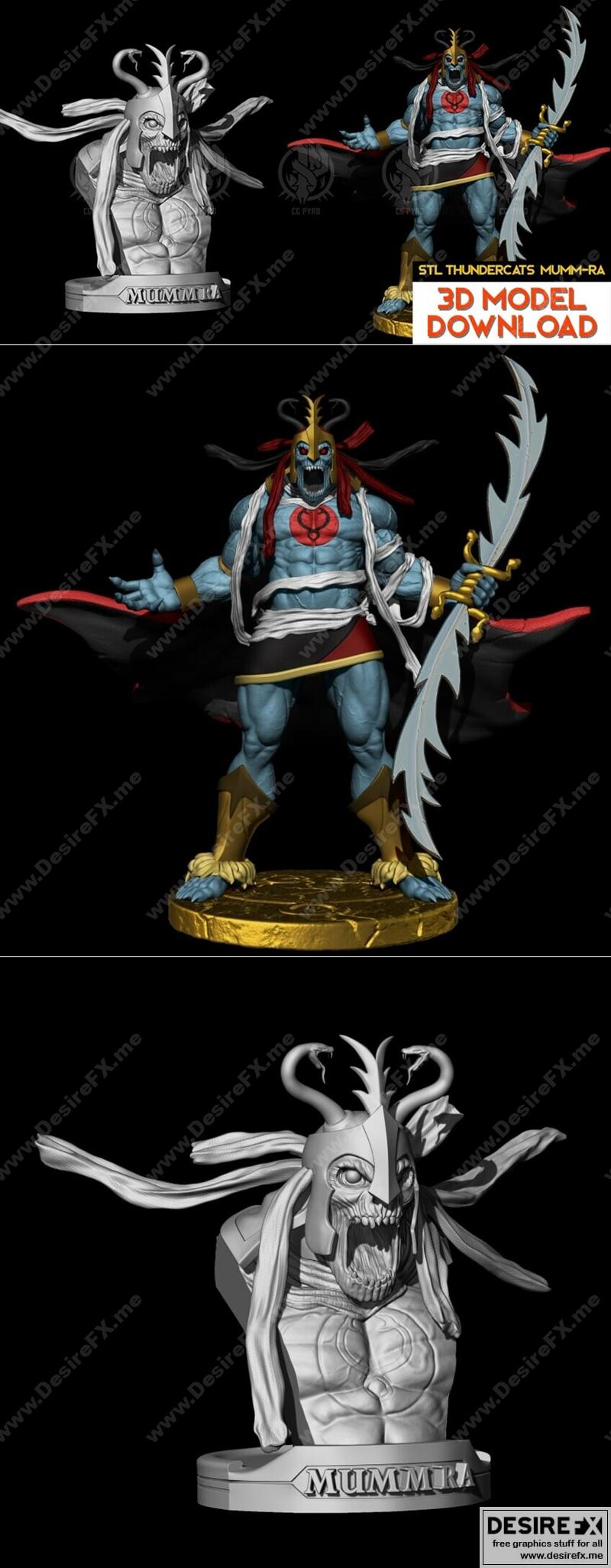 雷霆猫 Mumm-Ra 3D打印模型|Thundercats Mumm-Ra – 3D Print Model STL
