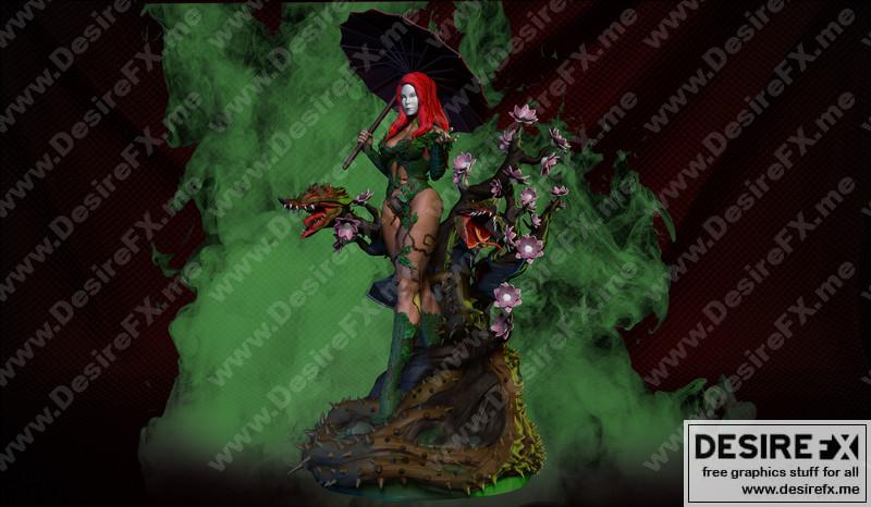 卡洛斯·席尔瓦 毒藤女 3D打印模型|Carlos Silva Poison Ivy – 3D Print Model STL