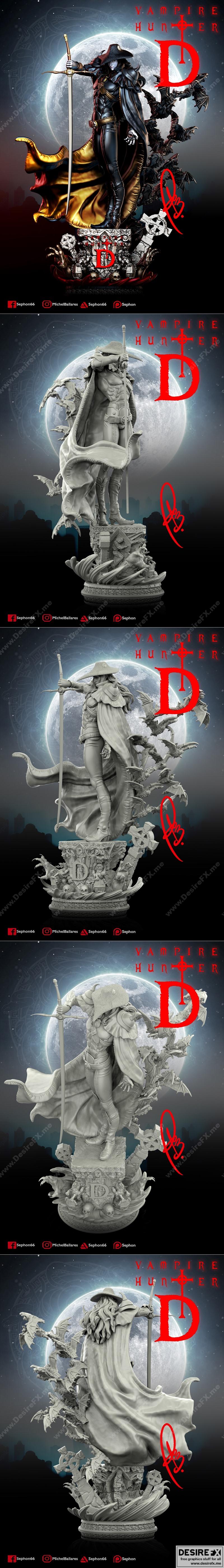 Vampire Hunter D 3D打印模型|Vampire Hunter D – 3D Print Model STL