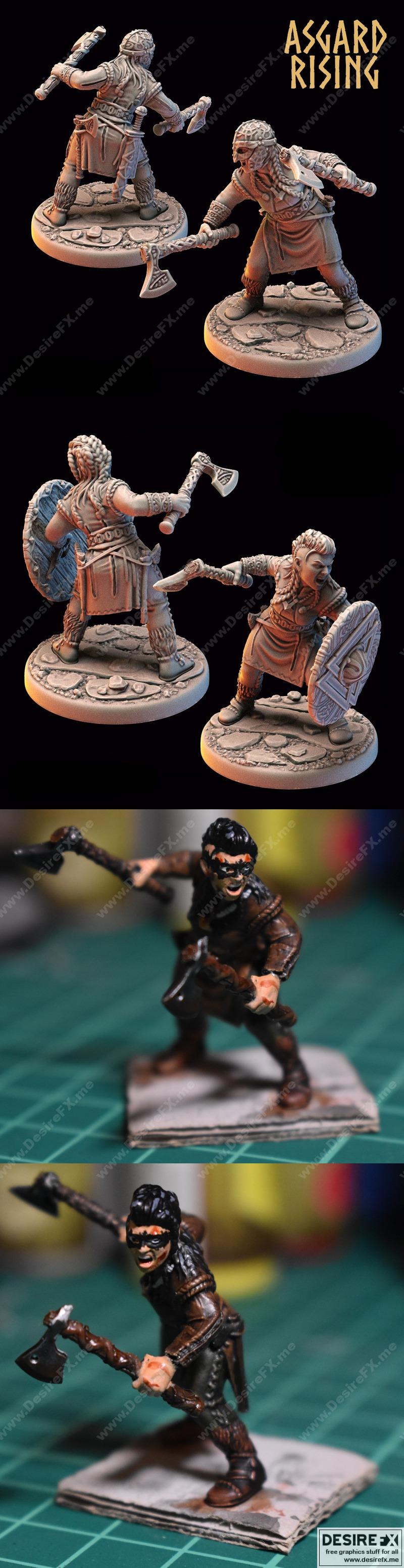 盾女3——3D打印模型|Shieldmaiden 3 – 3D Print Model