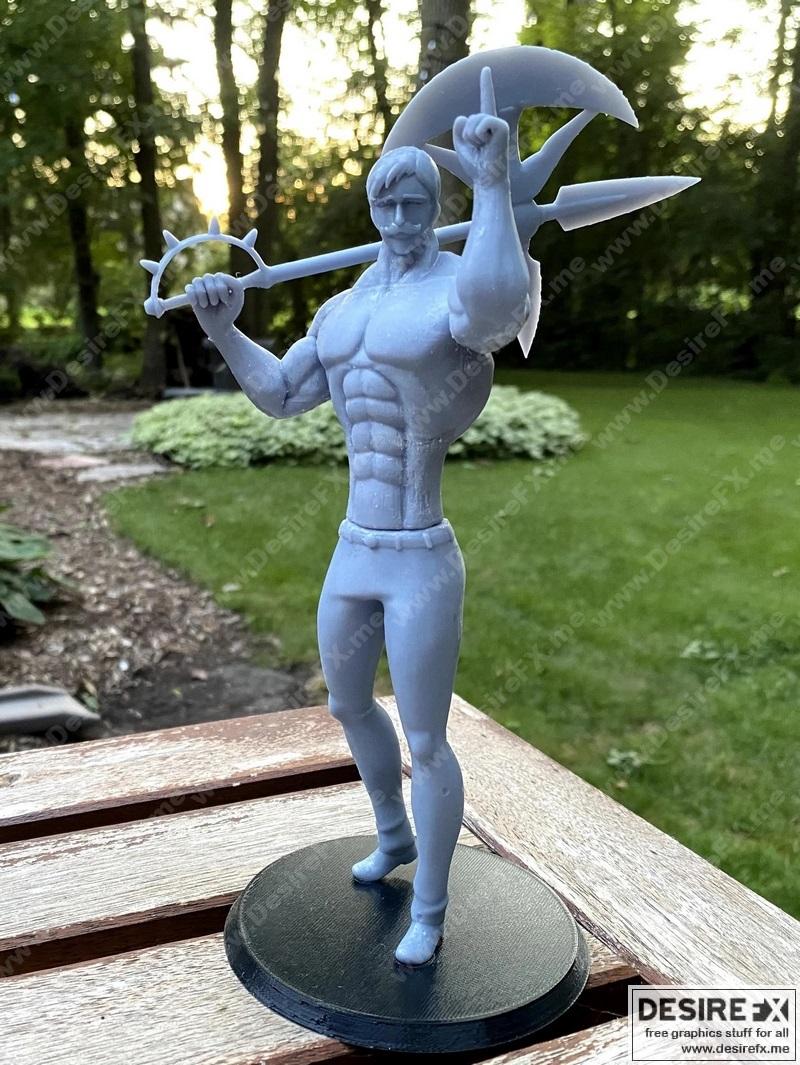 艾斯卡诺：骄傲之罪 3D打印模型|Escanor the Lion Sin of Pride – 3D Print Model