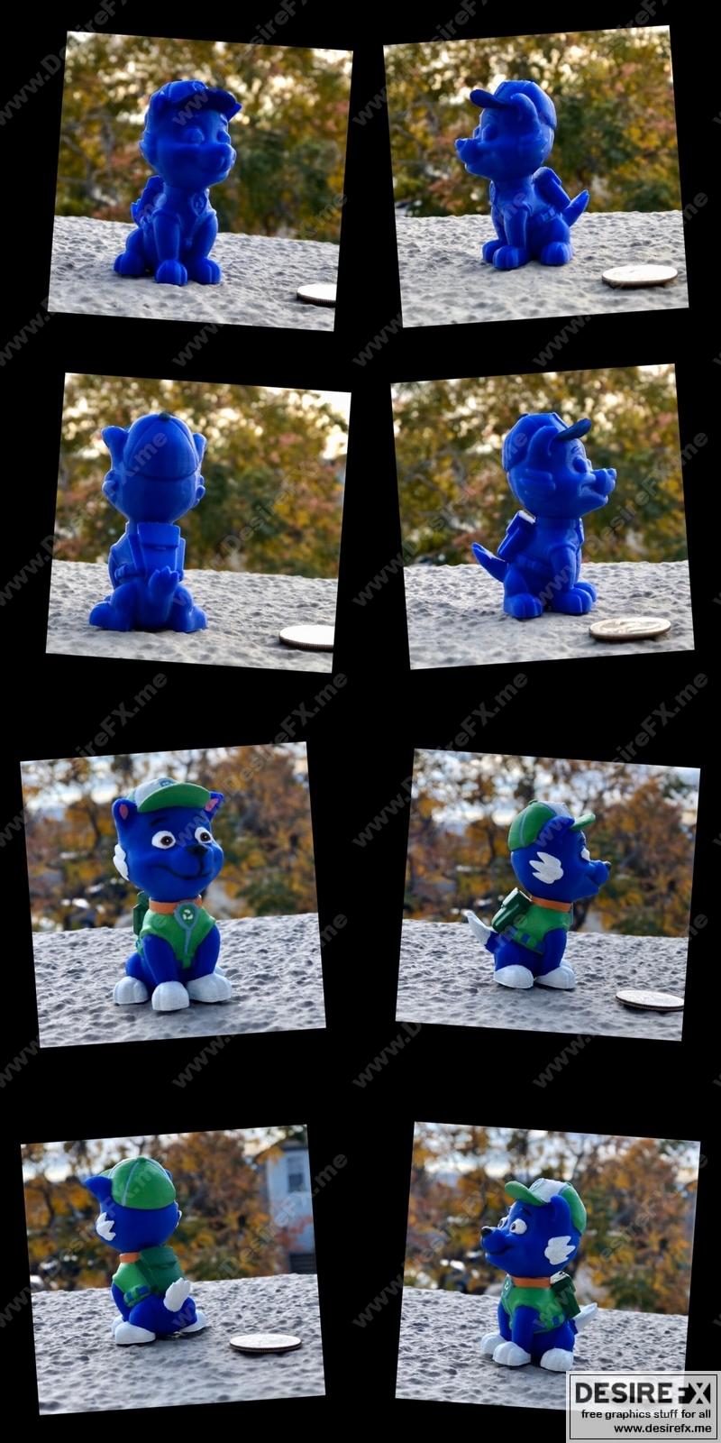 PAW Patrol罗基 3D打印模型|PAW Patrol Rocky – 3D Print Model