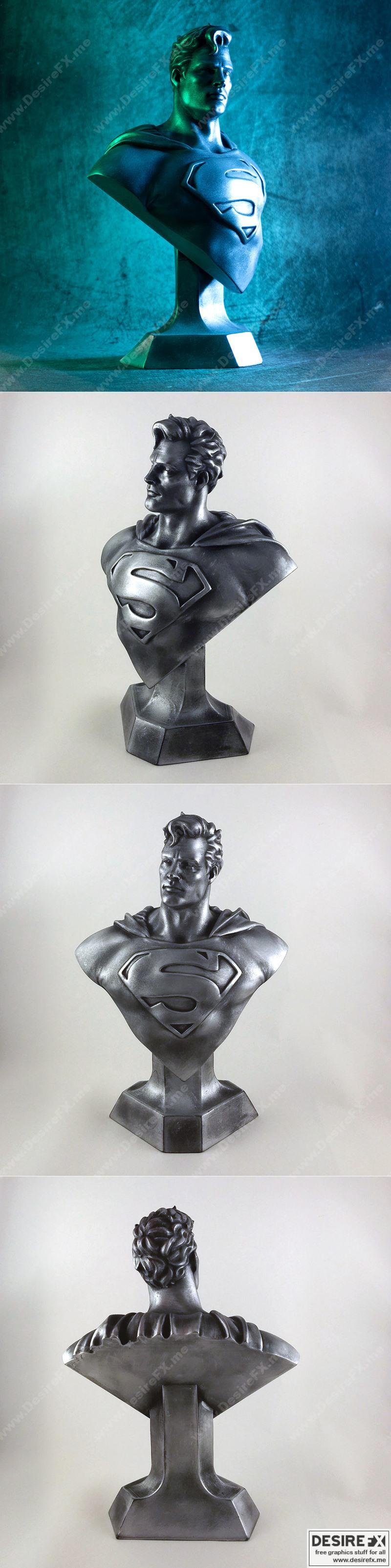 钢铁侠3D打印模型|Man of Steel bust – 3D Print Model STL