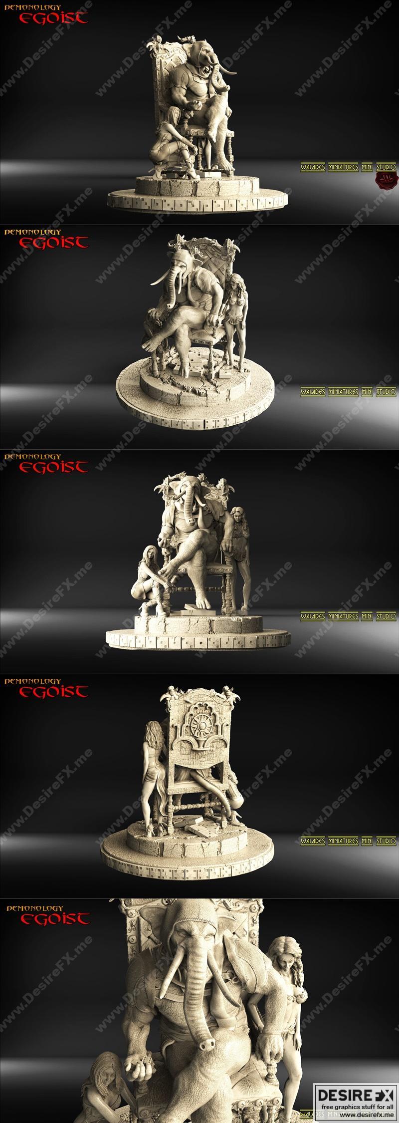 Walades 任性小象 3D打印模型|Walades Egoist elefant – 3D Print Model STL