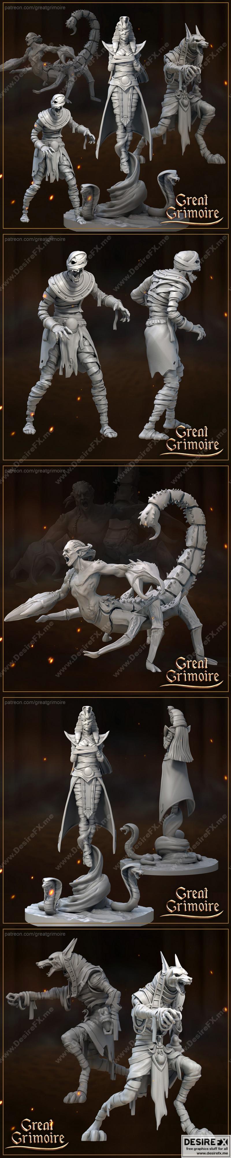 灭活变种体——3D打印模型 STL|The Mummified Mutants – 3D Print Model STL