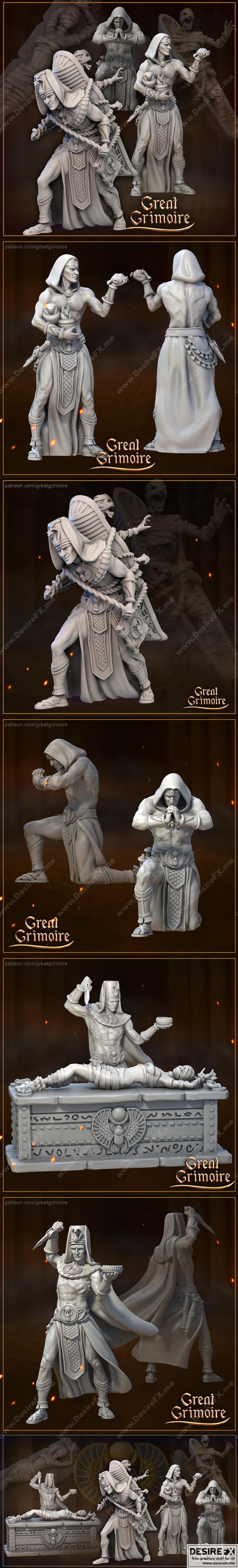 埃及高祭司——3D打印模型|High Priests of Egypt – 3D Print Model STL