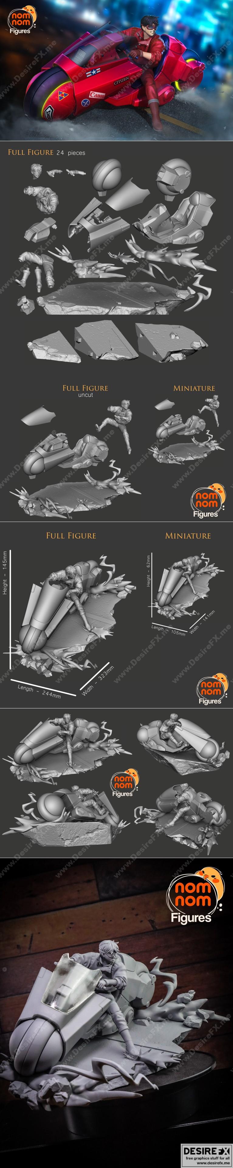 akkira 3D打印模型：Kaneda角色模型|Kaneda from Akira – 3d print model