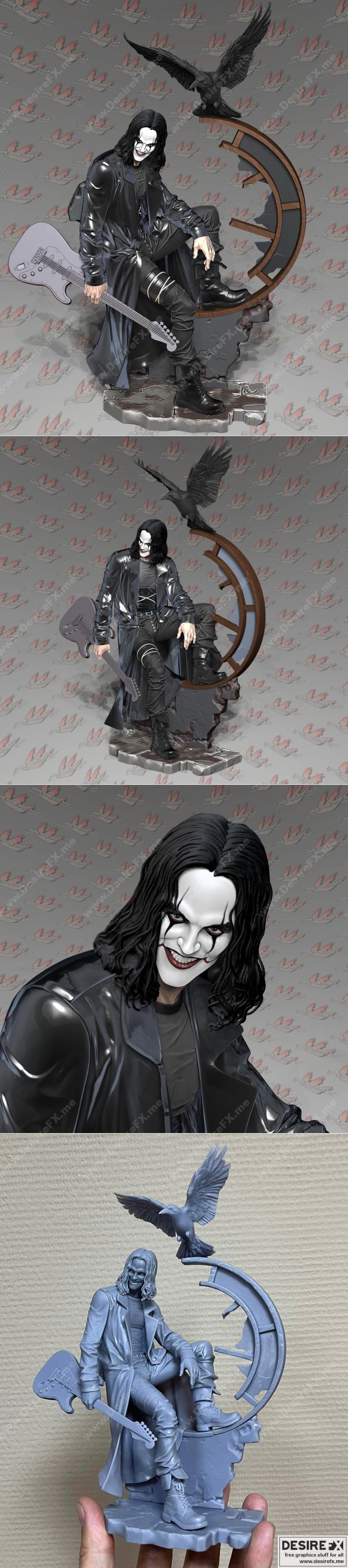 《哥特之影 3D打印模型》|The Crow – 3d print model