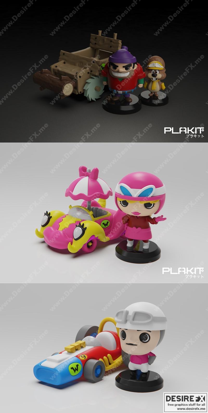 PlaKit - 魔法乱斗包2 - 3D打印模型STL|PlaKit – Corrida Maluca Pack 2 – 3D Print Model STL