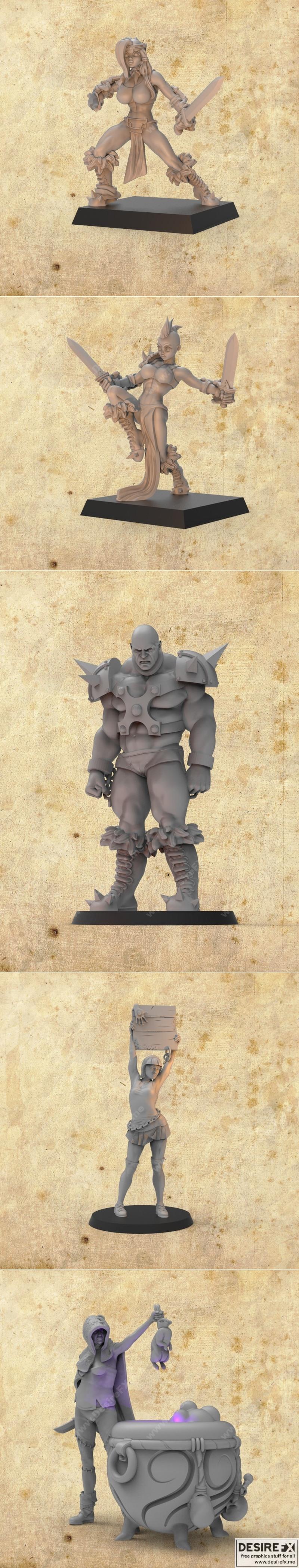 疯狂蘑菇工作室 - 疯狂女孩 - 3D打印模型|Crazy Mushrooms Studio – Crazy Girls – 3D Print Model STL