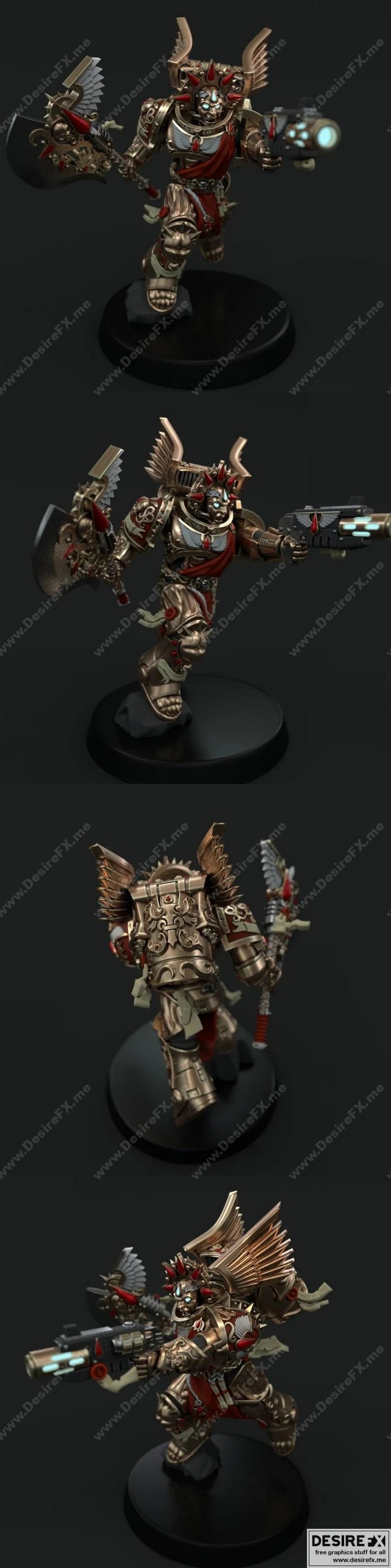 血色天使——阿尔吉列里 3D打印模型|Sanguine Angel Lord Alighieri – 3D Print Model STL