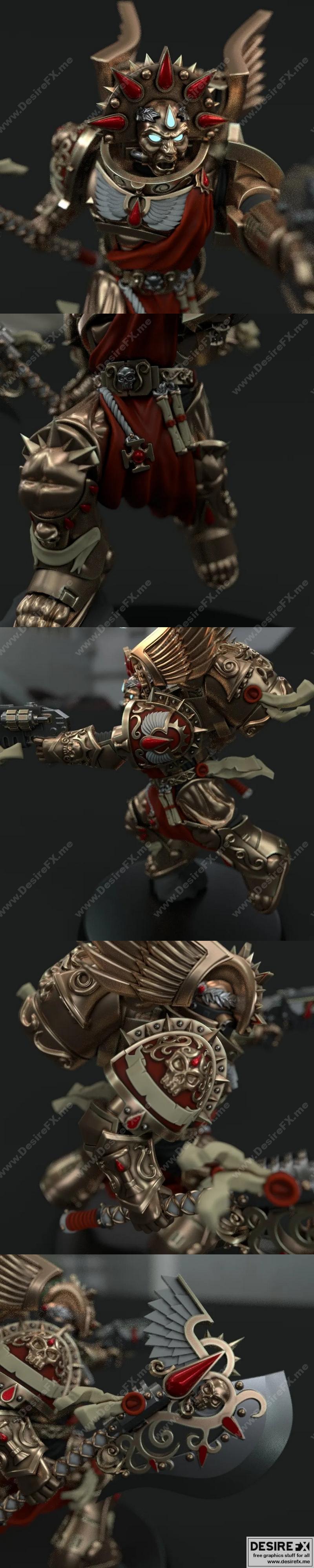 血色天使——阿尔吉列里 3D打印模型|Sanguine Angel Lord Alighieri – 3D Print Model STL