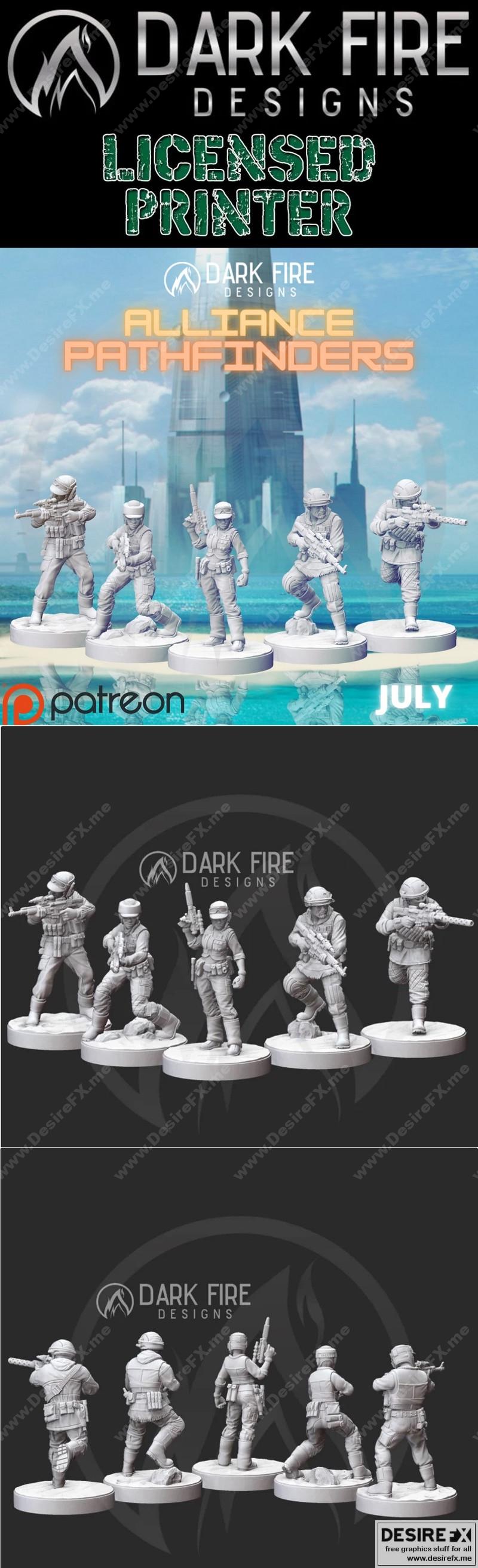 路径之队（人类）3D打印模型|Pathfinder Squad (Human) – 3D Print Model STL