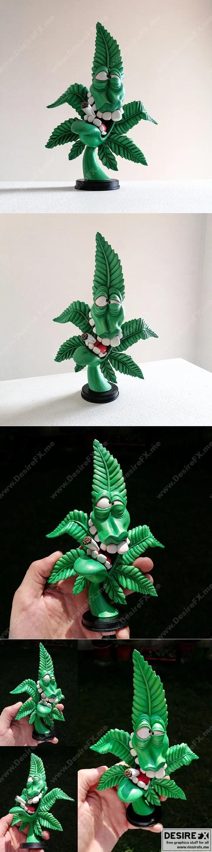 疯狂植物 – 3D打印模型|Crazy Weed – 3D Print Model STL