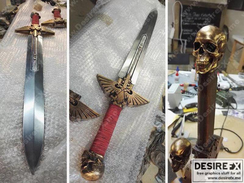 调查官之剑 — 3D打印模型|Inquisitor Sword – 3D Print Model STL