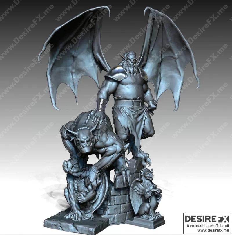 Hudson工作室 《石像鬼》 prey系列 3D打印模型|Hudson – Gargoyles – Prey Collection Studio – 3D Print Model STL