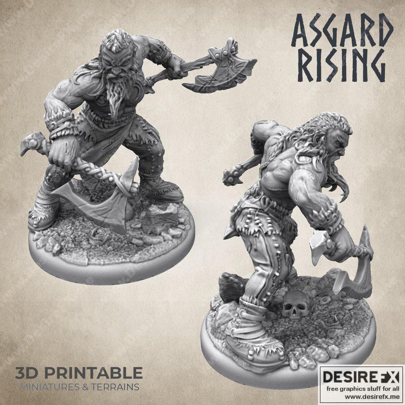 诸神黄昏 berserker 3D打印模型|Asgard Rising Berserker 1 – 3D Print Model STL
