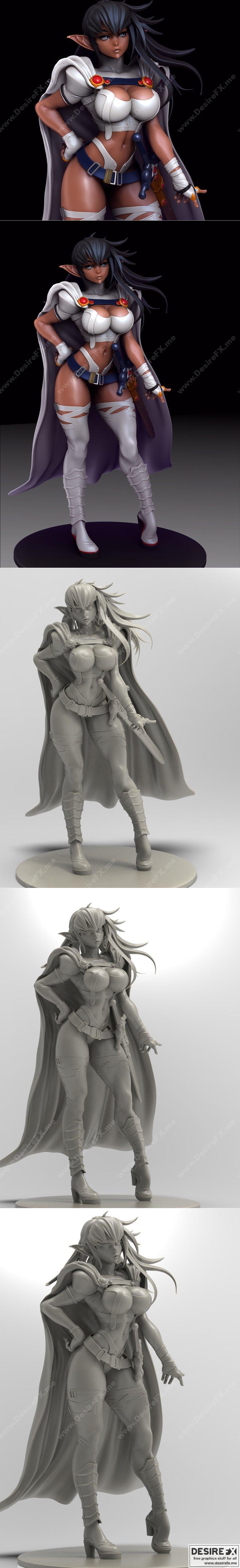 雷霆女帝阿什斯内 3D打印模型|Thunder Empress Arshes Nei – 3D Print Model STL