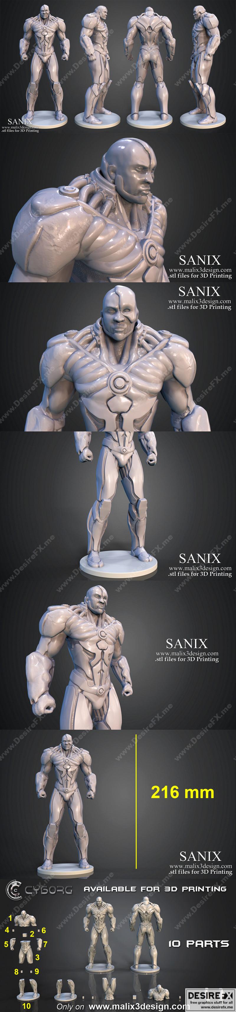 赛博格 3D打印模型|Cyborg – 3D Print Model STL