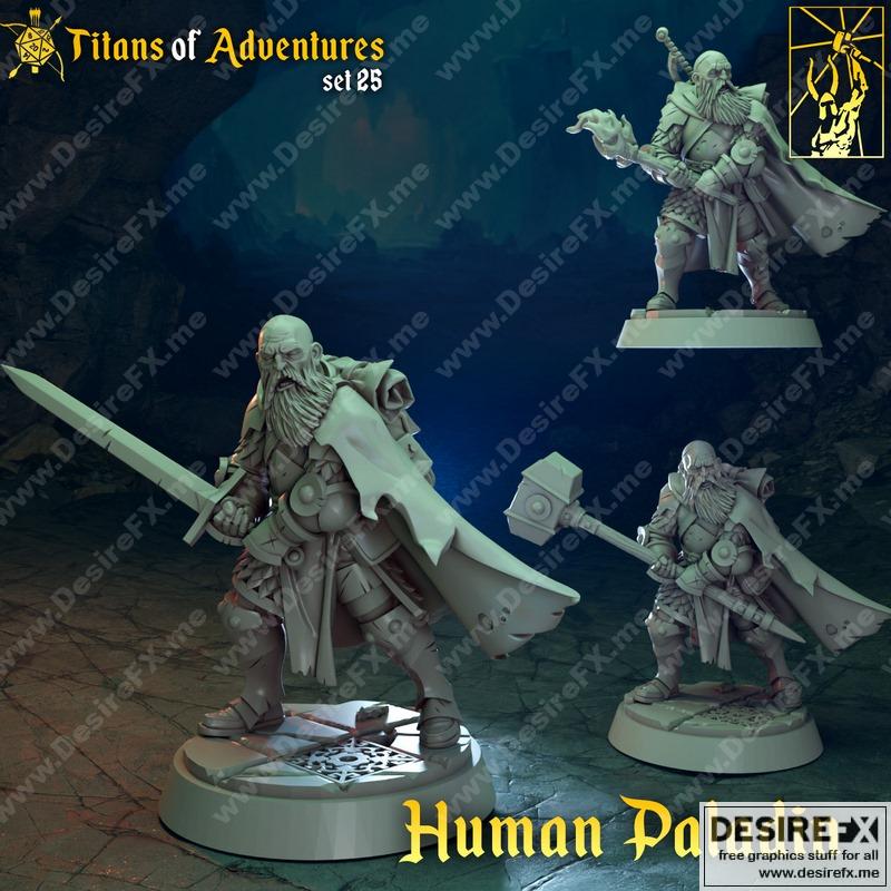 人类圣骑士 - 3D打印模型|Human Paladin – 3D Print Model STL