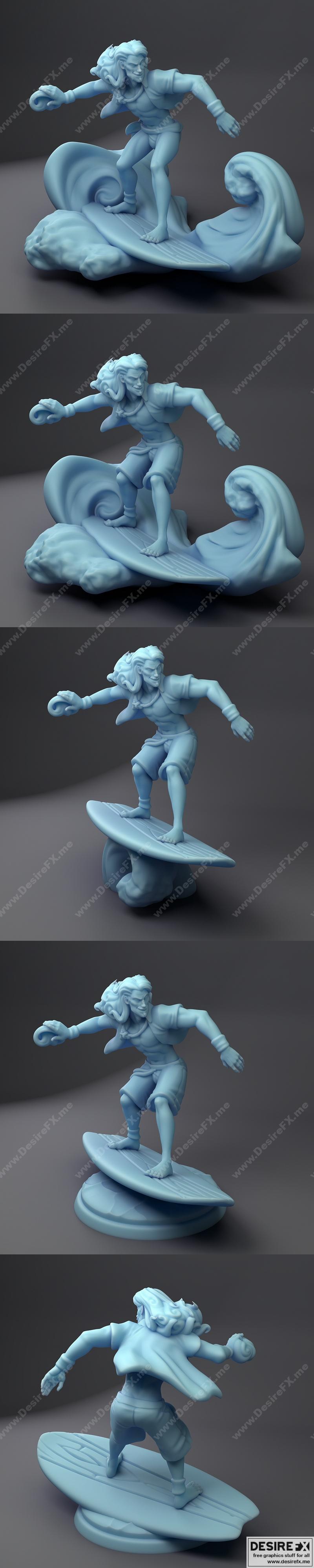 Surfer Wizard 3D打印模型|Surfer Wizard – 3D Print Model STL