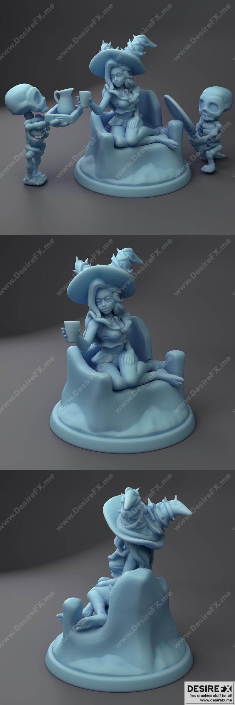 3D打印沙滩躺椅模型 - 亡灵法师海滩躺椅|Necromancer Beach Lounger – 3D Print Model STL