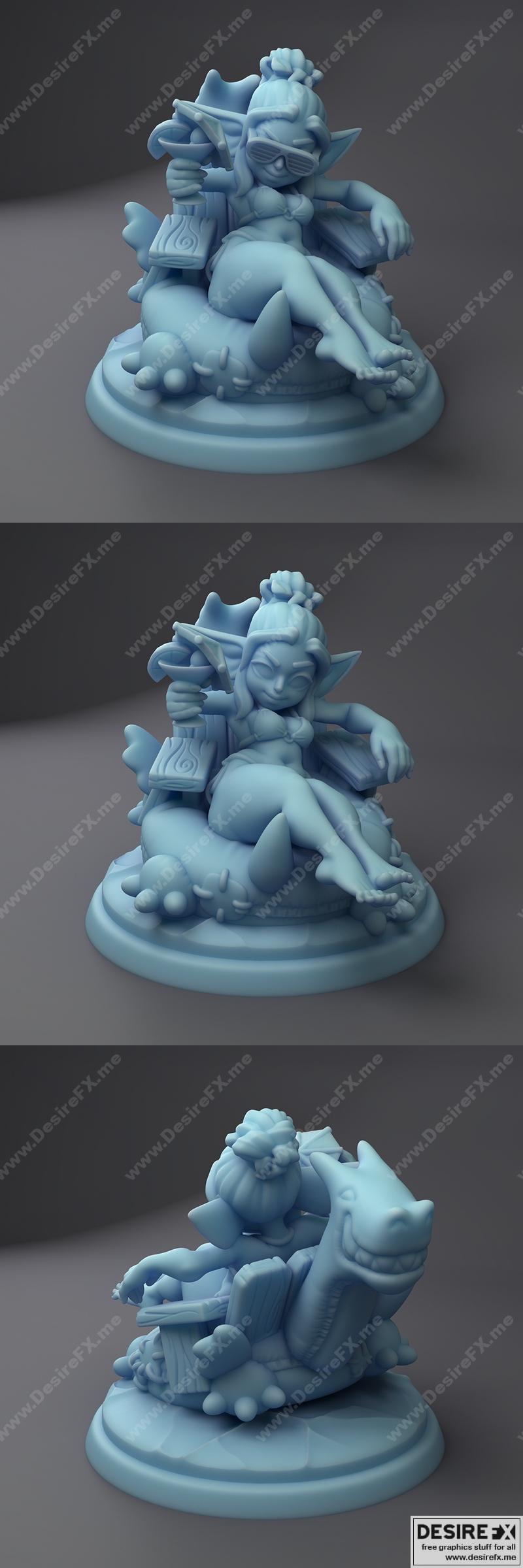 Goblin Pool 沙滩 lounging 3D打印模型|Goblin Pool Lounger – 3D Print Model STL