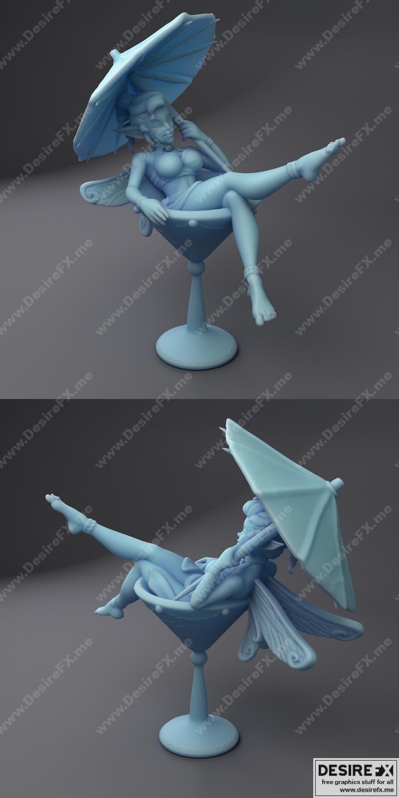 Tini Matrini 3D打印模型——饮品精灵|Tini Matrini the Drink Fairy – 3D Print Model STL