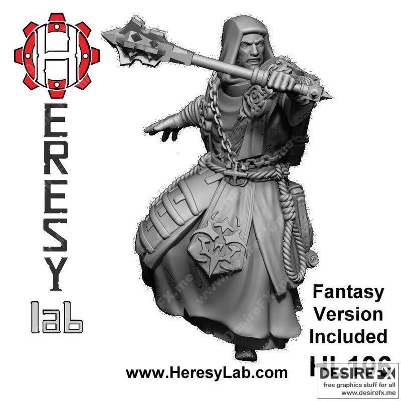 HL106 红衣信徒 3D打印模型|HL106 Redeemer Disciple – 3D Print Model STL