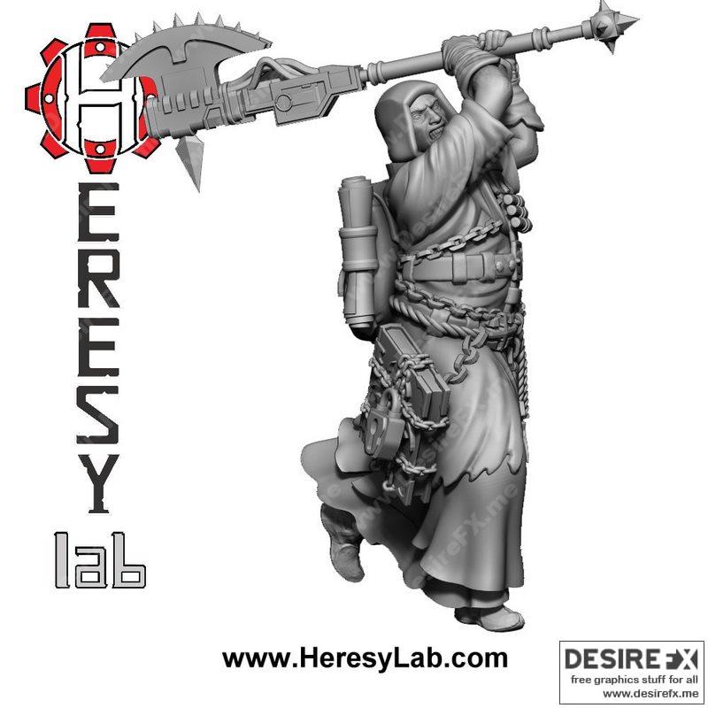 HL105 – 神选之徒 – 3D打印模型|HL105 – Redeemer Disciple – 3D Print Model STL