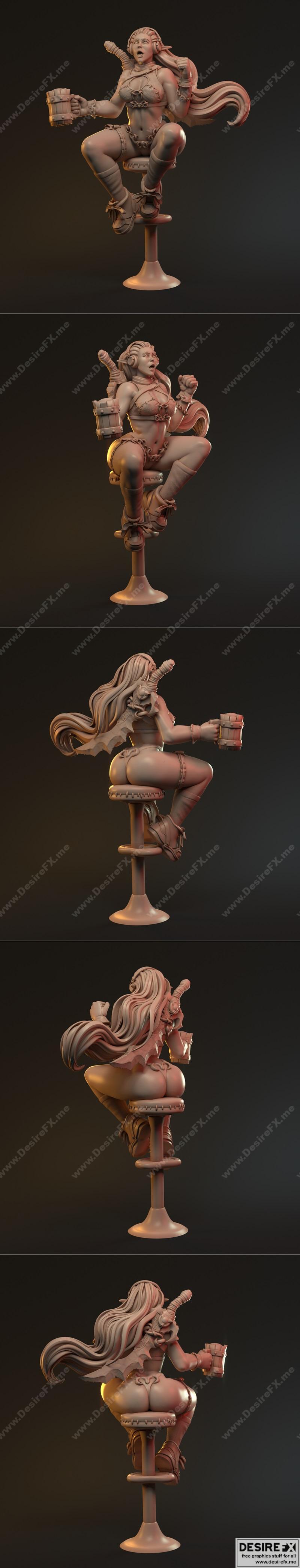 晨曦姐妹团——啦啦队——3D打印模型|Sisters of the Dawn – Cheerleader – 3D Print Model STL