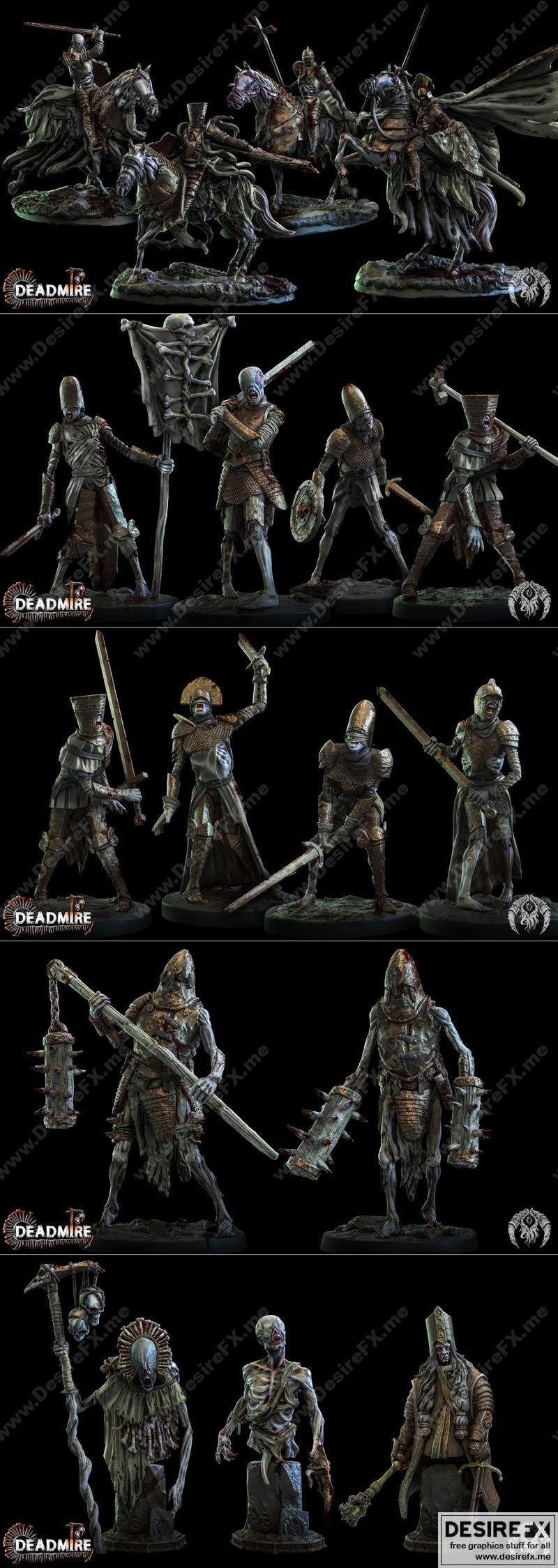 Bestarium迷你模型——死寂之地3D打印模型|Bestarium Miniatures – Deadmire – 3D Print Model STL