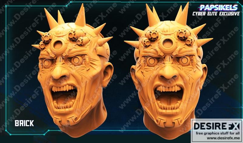 砖头头——灾厄帮前首领——3D打印模型|Brick Head – Maelstorm Gang Former Leader – 3D Print Model STL