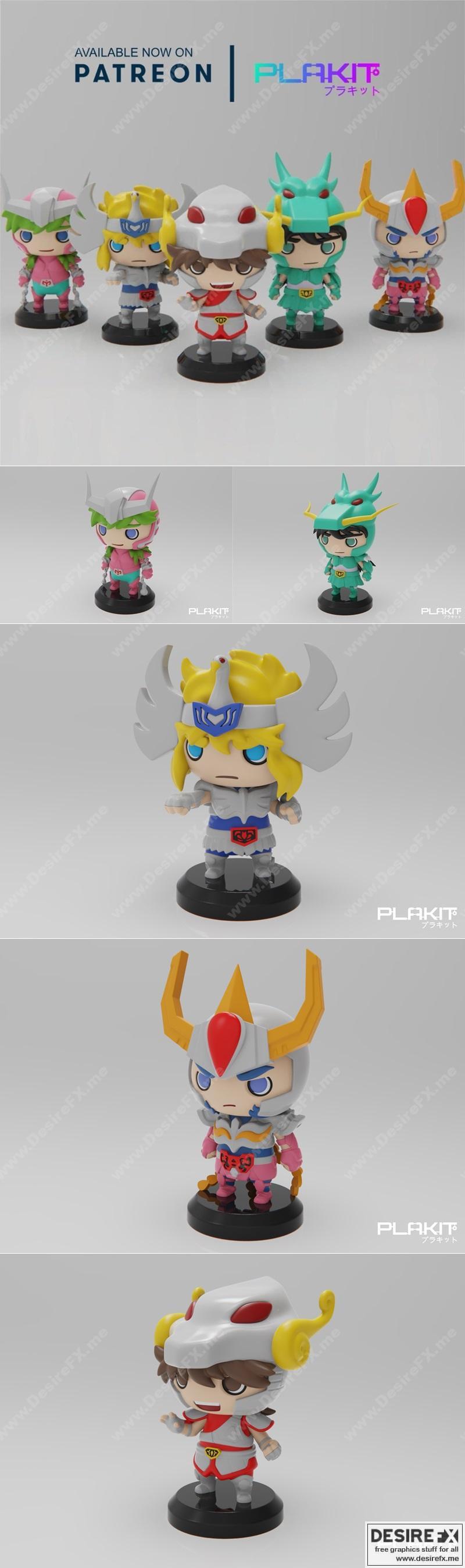 Plakit – 星座骑士 – 3D打印模型|Plakit – Cavaleiros do Zodíaco – 3D Print Model STL