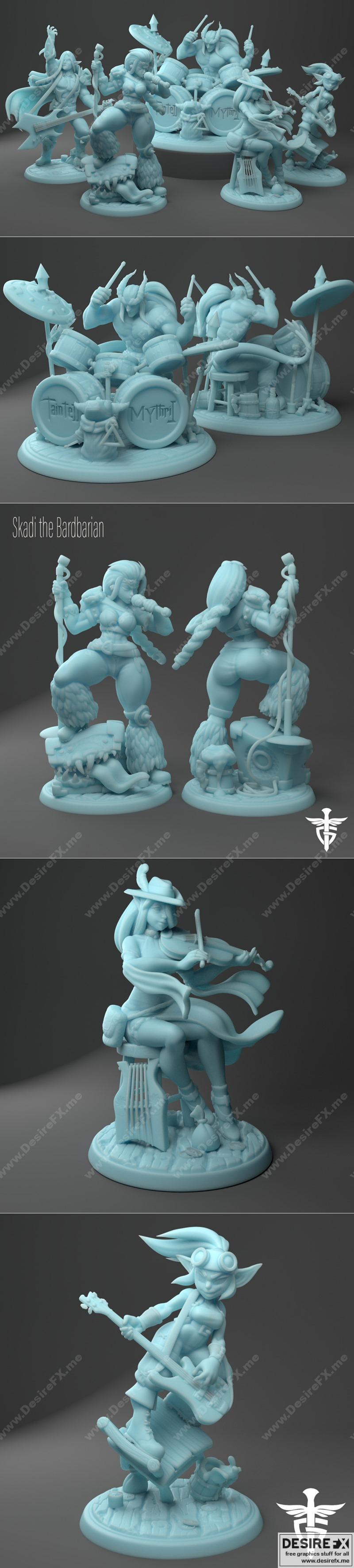 Tavern Rock乐队3D打印模型|Tavern Rock Band Pack – 3D Print Model STL