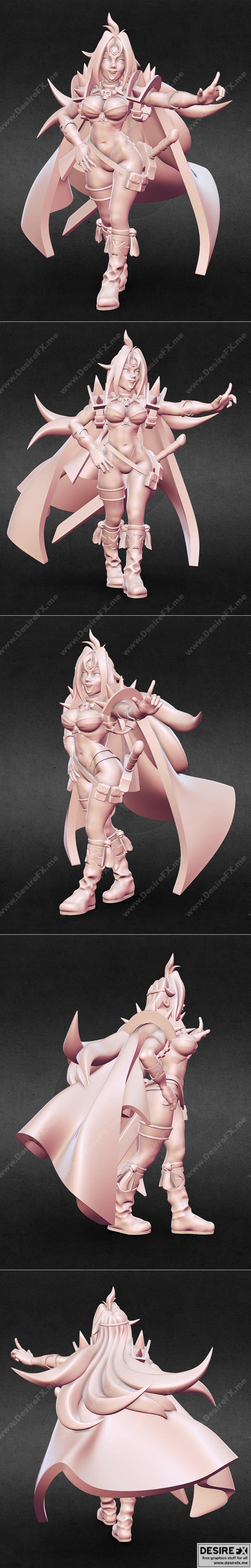 Naga：蛇之刃 3D打印模型|Naga the Serpent Slayers – 3D Print Model STL