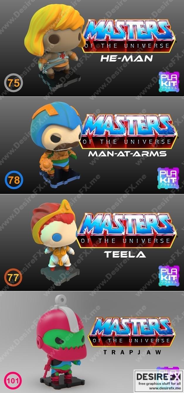 Plakit - 宇宙大师套装1 - 3D打印模型 STL|Plakit – Mestres do Universo Pack 1 – 3D Print Model STL