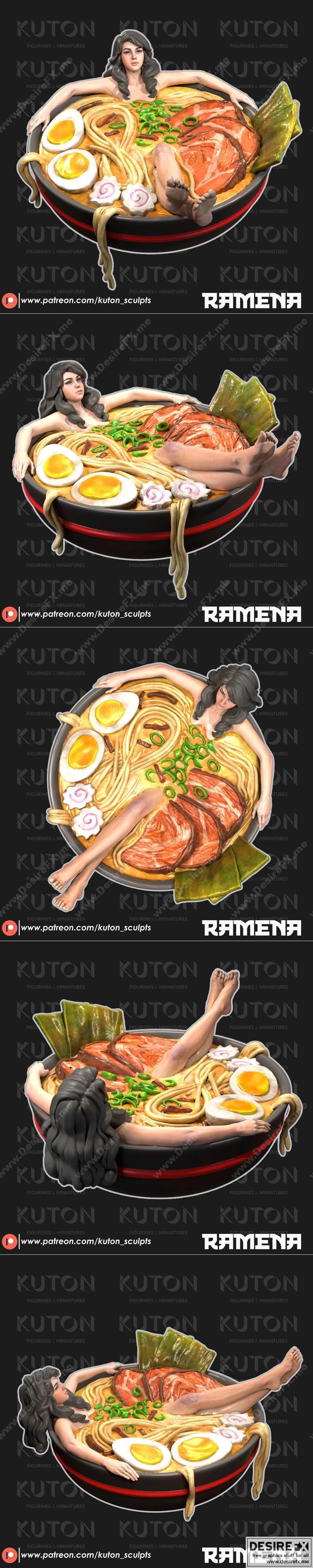 Ramena - 3D打印模型：动漫角色立体造型|Ramena – 3D Print Model STL