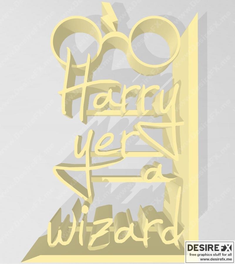 哈利·波特——魔杖3D打印模型|Stand – Harry Yer a Wizard – 3D Print Model STL