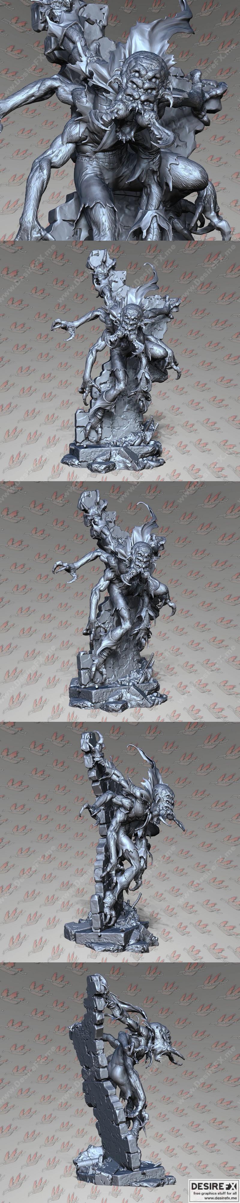 Man Spider - 作品名称 - 3D打印模型|Man Spider – Prey Collection Studio