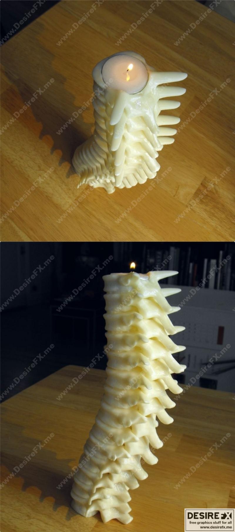 哈利波特书脊烛台 3D打印模型|Spine Candle Holder – Harry Potter – 3D Print Model STL