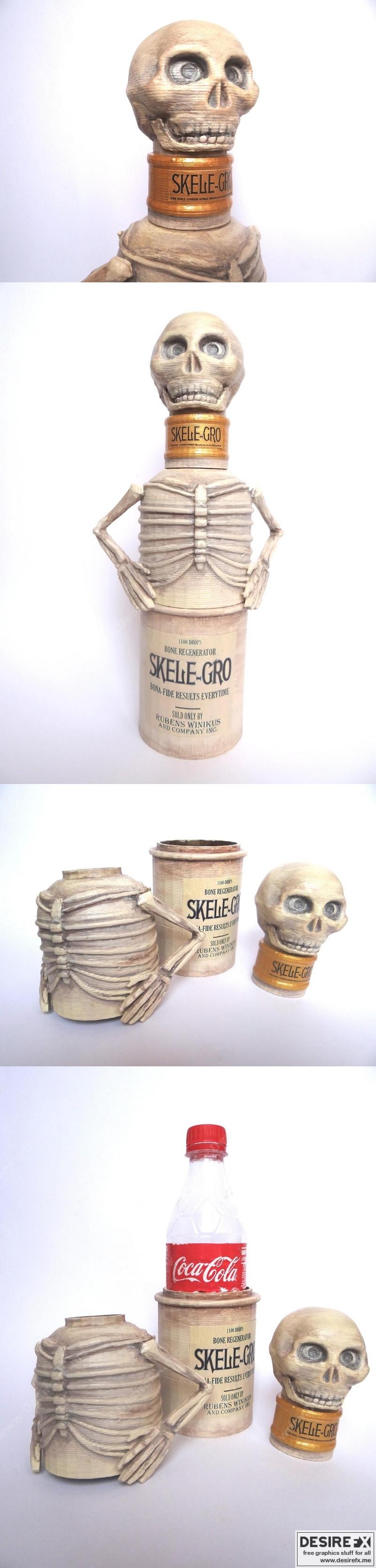 Skele-Gro瓶身 - 魔法觉醒 - 霍格沃茨系列3D打印模型|Skele-Gro Bottle – Harry Potter – 3D Print Model STL