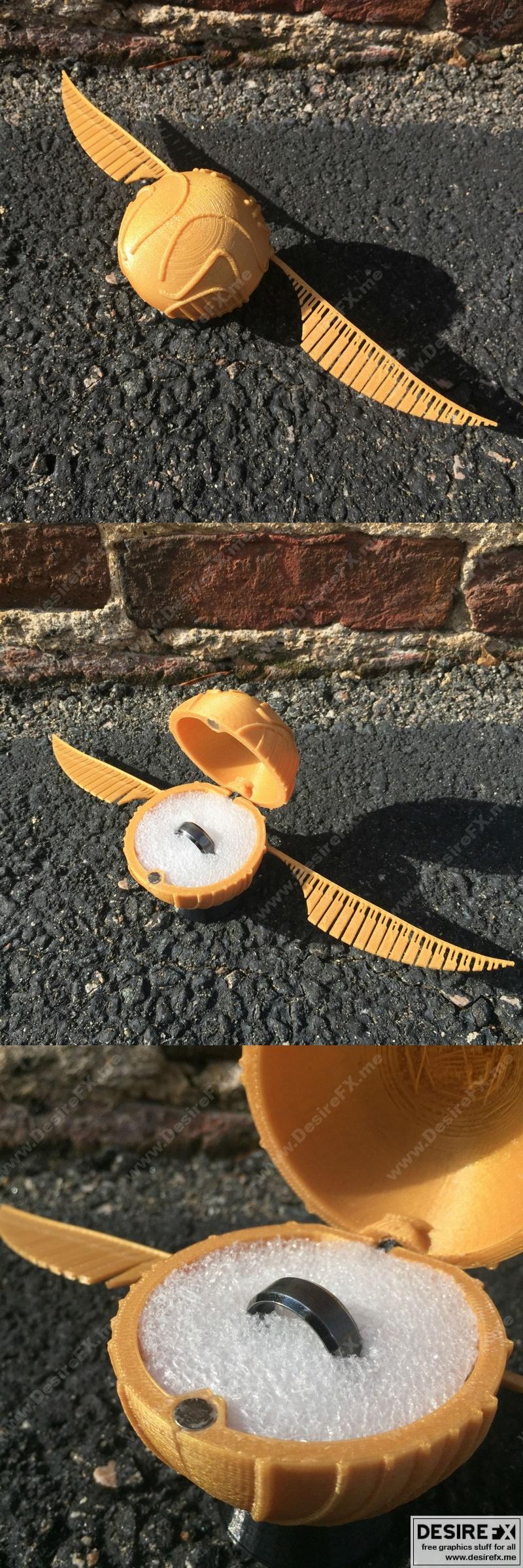 Snitch Box – 3D打印模型：动漫角色斯尼奇盒|Snitch Box – 3D Print Model STL