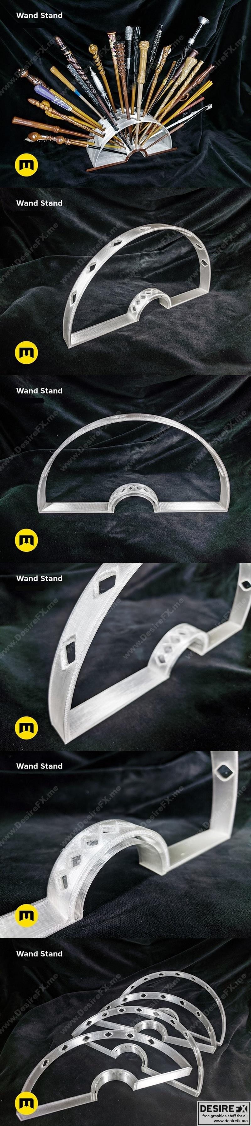 哈利波特魔杖支架 3D打印模型|Open Book Harry Potter Wands Stand – 3D Print Model STL