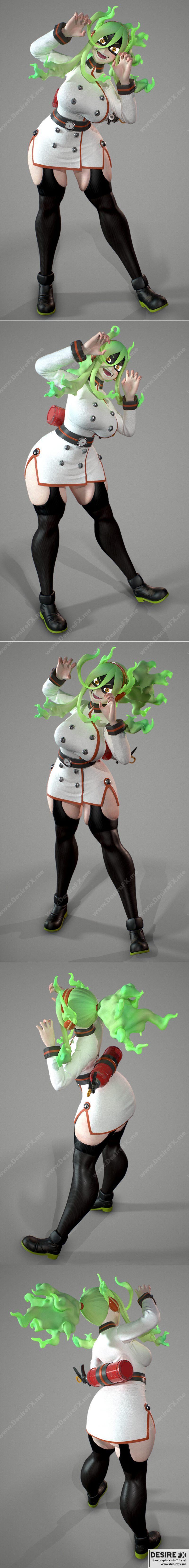 烧灼 – 3D打印模型 – 动漫角色造型|Burnin – 3D Print Model STL