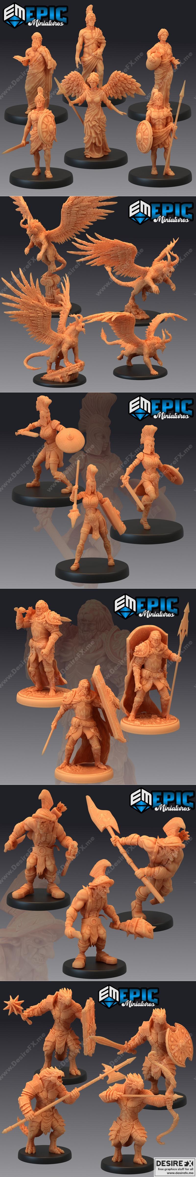 史诗迷你款——传奇锦标赛 3D打印模型|Epic Minis – Legendary Tournament – 3D Print Model STL