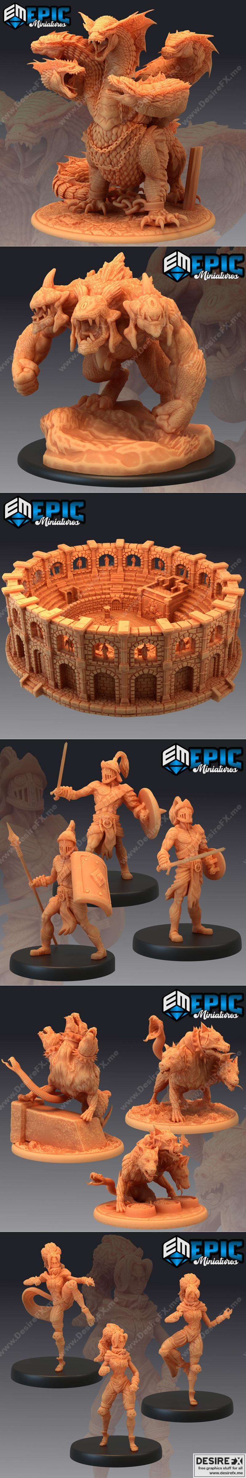 史诗迷你款——传奇锦标赛 3D打印模型|Epic Minis – Legendary Tournament – 3D Print Model STL