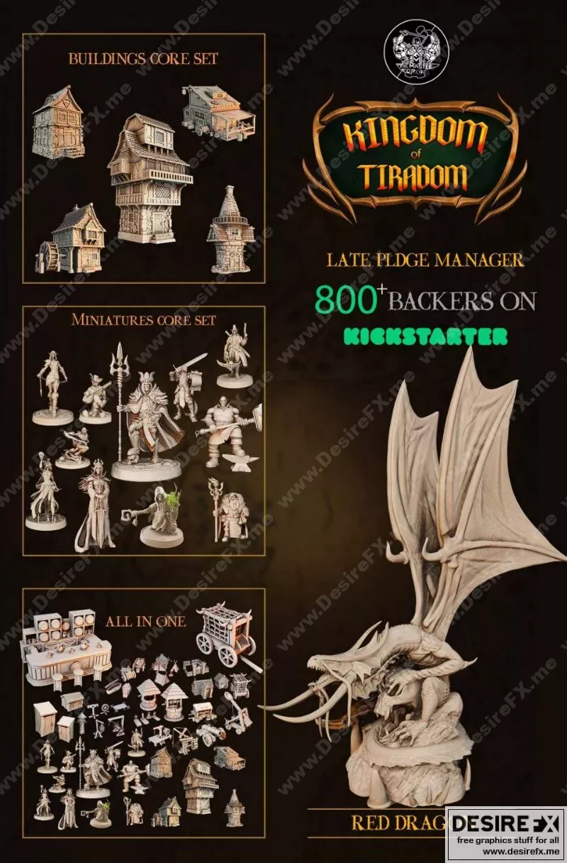 蒂拉多姆王国 3D打印模型|Kingdom of Tiradom – 3D Print Model STL