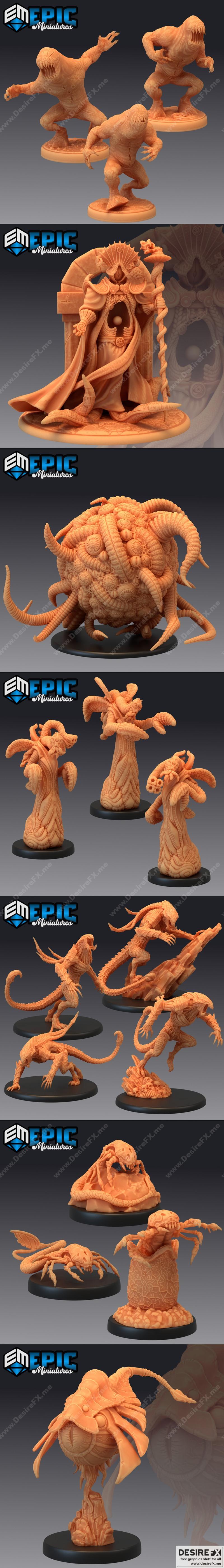 史诗迷你款 - 无限噩梦 - 3D打印模型|Epic Minis – Endless Nightmare – 3D Print Model STL